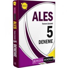 2023 ALES Tamamı Çözümlü 5 Deneme - Pegem Akademi Yayıncılık