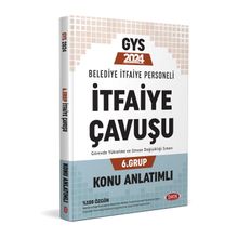 2023 Belediye İtfaiye Personeli İtfaiye Çavuşu 1. Grup GYS Konu Anlatımlı - Data Yayınları