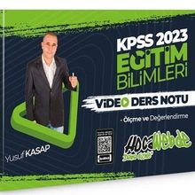 2023 KPSS Eğitim Bilimleri Ölçme ve Değerlendirme Video Ders Notları