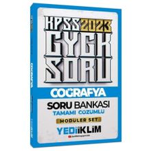 2023 KPSS Genel Kültür Coğrafya Tamamı Çözümlü Soru Bankası-Yediiklim Yayınları