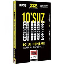 2023 KPSS GY-GK 10'suz Olmaz Tamamı Çözümlü 10 Deneme - Yargı Yayınları