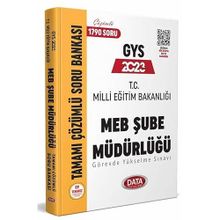 2023 Milli Eğitim Bakanlığı Şube Müdürlüğü Tamamı Çözümlü GYS Soru Bankası - Data Yayınları