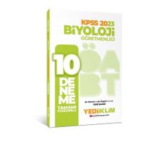2023 ÖABT Biyoloji Öğretmenliği Tamamı Çözümlü 10 Deneme - Yediiklim Yayınları