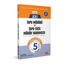 2023 Tapu Müdürü Tapu Sicil Müdür Yardımcısı GYS Tamamı Çözümlü 5 Deneme - Data Yayınları