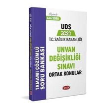 2023 UDS Sağlık Bakanlığı Ortak Konular Soru Bankası - Data Yayınları