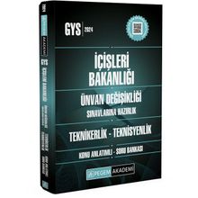 2024 İçişleri Bakanlığı Unvan Değişikliği Sınavı Teknikerlik Teknisyenlik Konu Anlatımlı Soru Bankası Pegem Akademi Yayıncılık