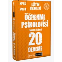 2024 KPSS Eğitim Bilimleri Öğrenme Psikolojisi Çözümlü Soru Bankası Bünyamin Atalay İndeks Akademi Yayıncılık