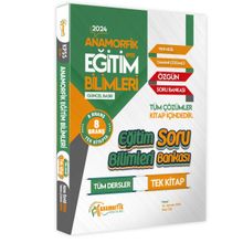 2024 KPSS Eğitim Bilimleri Tüm Dersler Tek Kitap Çözümü İçinde Soru Bankası Anamorfik Yayınları