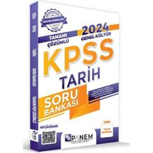 2024 KPSS Genel Kültür Tamamı Çözümlü Tarih Soru Bankası Panem Yayınları