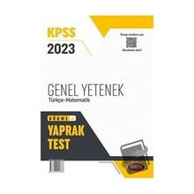2024 KPSS Genel Yetenek Türkçe Matematik Yaprak Test -Data Yayınları