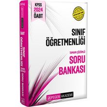 2024 KPSS ÖABT Sınıf Öğretmenliği Tamamı Çözümlü Soru Bankası Pegem Akademi Yayıncılık