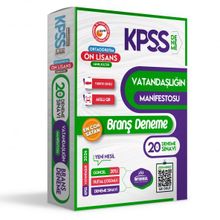 2024 KPSS Ön Lisans Ortaöğretim Vatandaşlığın Manifestosu 20'li Dijital Çözümlü Branş Denemesi İnformal Yayınları