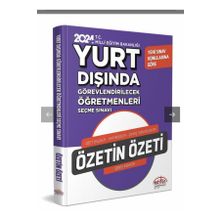 2024 MEB Yurt Dışında Görevlendirilecek Öğretmenleri Seçme Sınavı Özetin Özeti Editör Yayınları