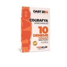 2024 ÖABT Coğrafya Öğretmenliği Tamamı Çözümlü 10 Deneme Yediiklim Yayınları