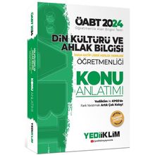 2024 ÖABT Din Kültürü ve Ahlak Bilgisi Öğretmenliği Konu Anlatımı - Yediiklim Yayınları