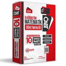 2024 ÖABT İlköğretim Matematik Öğretmenliği 10'lu Çözümlü Paket Deneme TG - Anamorfik Yayınları