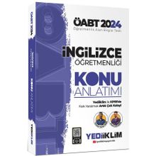 2024 ÖABT İngilizce Öğretmenliği Konu Anlatımı Kitabı Yediiklim Yayınları
