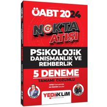 2024 ÖABT Nokta Atışı Psikolojik Danışmanlık ve Rehberlik Tamamı Çözümlü 5 Deneme - Yediiklim Yayınları