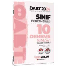 2024 ÖABT Sınıf Öğretmenliği Tamamı Çözümlü 10 Deneme Sınavı Yediiklim Yayınları