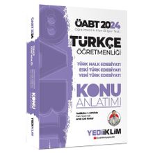 2024 ÖABT Türkçe Öğretmenliği Türk Halk Edebiyatı Eski Türk Edebiyatı ve Yeni Türk Edebiyatı Konu Anlatımı Yediiklim Yayınları