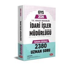 2024 T.C. Adalet Bakanlığı İdari İşler Müdürlüğü GYS Tamamı Çözümlü 2380 Uzman Soru Bankası - Data Yayınları
