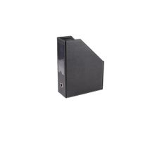 2K Siyah 23x30x9 cm Suni Deri Masa Üstü Magazinlik