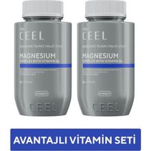 2'li Magnezyum Complex With B6 Sitrat, Bisglisinat, Malat, Taurat-60 Tablet - Aromasız