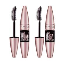 2'li Maybelline New York Lash Sensational Yelpaze Etkili Intense Black Ekstra Siyah Makyaj Seti