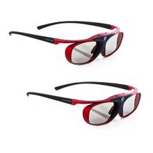 2X Hi-Shock Scarlet Heaven 3D Gözlük - Sony, Samsung, Panasonic 3D Tv Ve 3D-Rf Projektörle Uyumlu | Ssg-3570Cr, Tdg-Bt500a, Ty-Er3d5me / Er3d6me