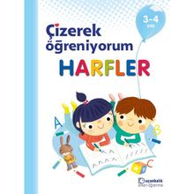 3-4 Yaş Çizerek Öğreniyorum Harfler - Uçanbalık Yayınları
