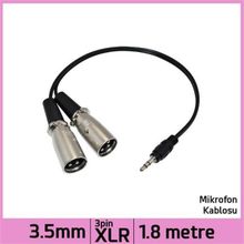 3.5 mm Stereo Jack Plug Stereo Dual 3 Pin Xlr Male Ses Kablosu