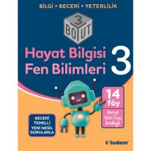 3. Sınıf Hayat Bilgisi ve Fen Bilimleri 3 Boyut - Tudem Yayınları