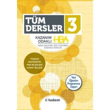 3. Sınıf Tüm Dersler Kazanım Odaklı HBA - Tudem Yayınları