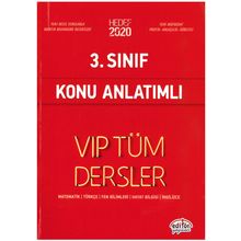 3. Sınıf VIP Tüm Dersler Konu Anlatımlı Editör Yayınevi