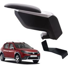 3 Tıkla Dacia Sandero Stepway 2012 Delmesiz Çelik Ayaklı Gri-Siyah Kolçak