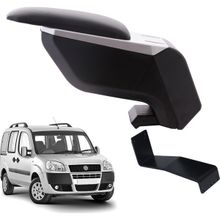 3 Tıkla Fiat Doblo 2009 Safeline Delmesiz Çelik Ayaklı Gri-Siyah Kolçak