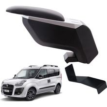 3 Tıkla Fiat Doblo 2015 Delmesiz Çelik Ayaklı Gri-Siyah Kolçak