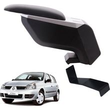 3 Tıkla Renault Clio HB 2001 Delmesiz Çelik Ayaklı Gri-Siyah Kolçak