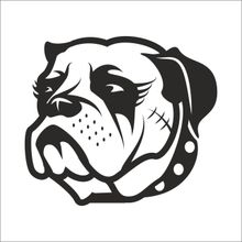 30 cm Buldok Köpek Folyo Sticker