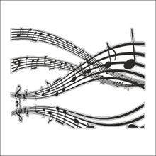 30 cm Müzik Notası Folyo Sticker