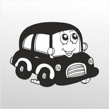 30 cm Tatlı Araba Folyo Sticker