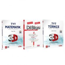3D 3 Kitap TYT Türkçe ve Matematik ile AKM Dil Bilgisi Soru Bankası Seti