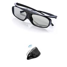 3D Sync Bağlantı Noktalı Optoma 3D Projektörler İçin Hi-Shock Rf Kiti | Optoma Hd50, Hd30, Hd161x, Hd151x, Hd141x, Hd26, Hd25, Hd36 Vb. | 1X 3D Gözlük Ve Rf Yayıcı [96-144 Hz | Şarj Edilebilir]