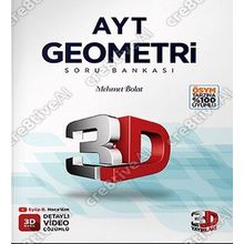 3D Yayınları 2023 AYT Geometri Tamamı Video Çözümlü Soru Bankası