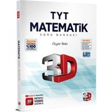 3D Yayınları 2024 TYT 3D Matematik Tamamı Video Çözümlü Soru Bankası
