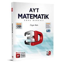 3D Yayınları AYT Matematik Tamamı Video Çözümlü 2023 Soru Bankası