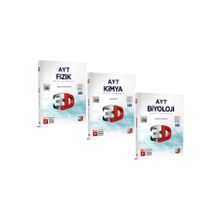 3D Yayınları Fizik Kimya Biyoloji AYT Fen Bilimleri Soru Bankası Seti