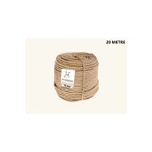 3m 10 mm 20 Metre Jüt Halat Ip Dekoratif Hasır Ip