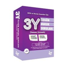 3y Özgün Hukuk Soruları - 4t Yayınları