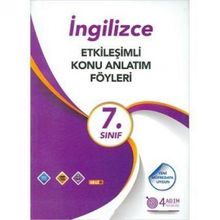4 Adım Yayınları 7. Sınıf İngilizce Etkileşimli Konu Anlatım Föyleri